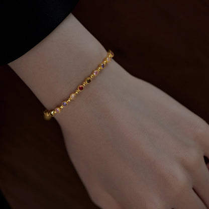 [Echo Fine ]Sparkling Exquisite Round Cut Party Bracelet