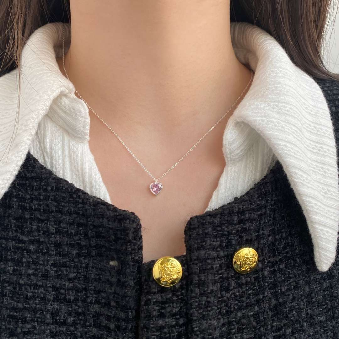 [Echo Fine ]Ornate Heart Shape Necklace