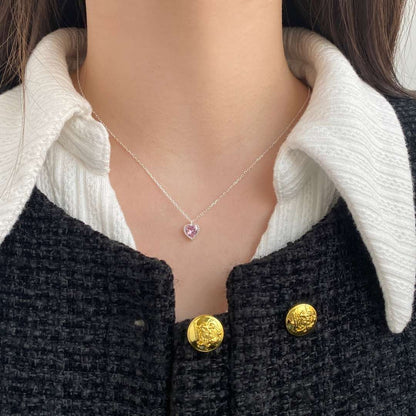 [Echo Fine ]Ornate Heart Shape Necklace