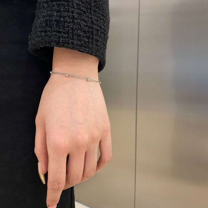 [Echo Fine ]Delicate Bead Double Layer Bracelet
