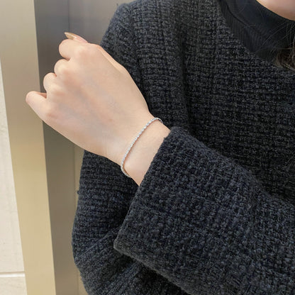 [Echo Fine ]Elegant Emerald Cut Daily Bracelet