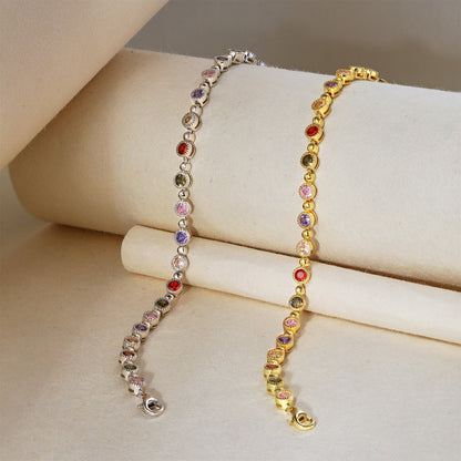 [Echo Fine ]Sparkling Exquisite Round Cut Party Bracelet