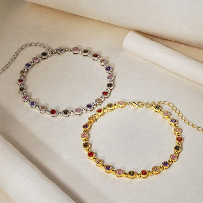 [Echo Fine ]Sparkling Exquisite Round Cut Party Bracelet