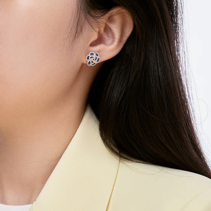 [Echo Fine ]Exquisite Flower Shape Daily Earrings