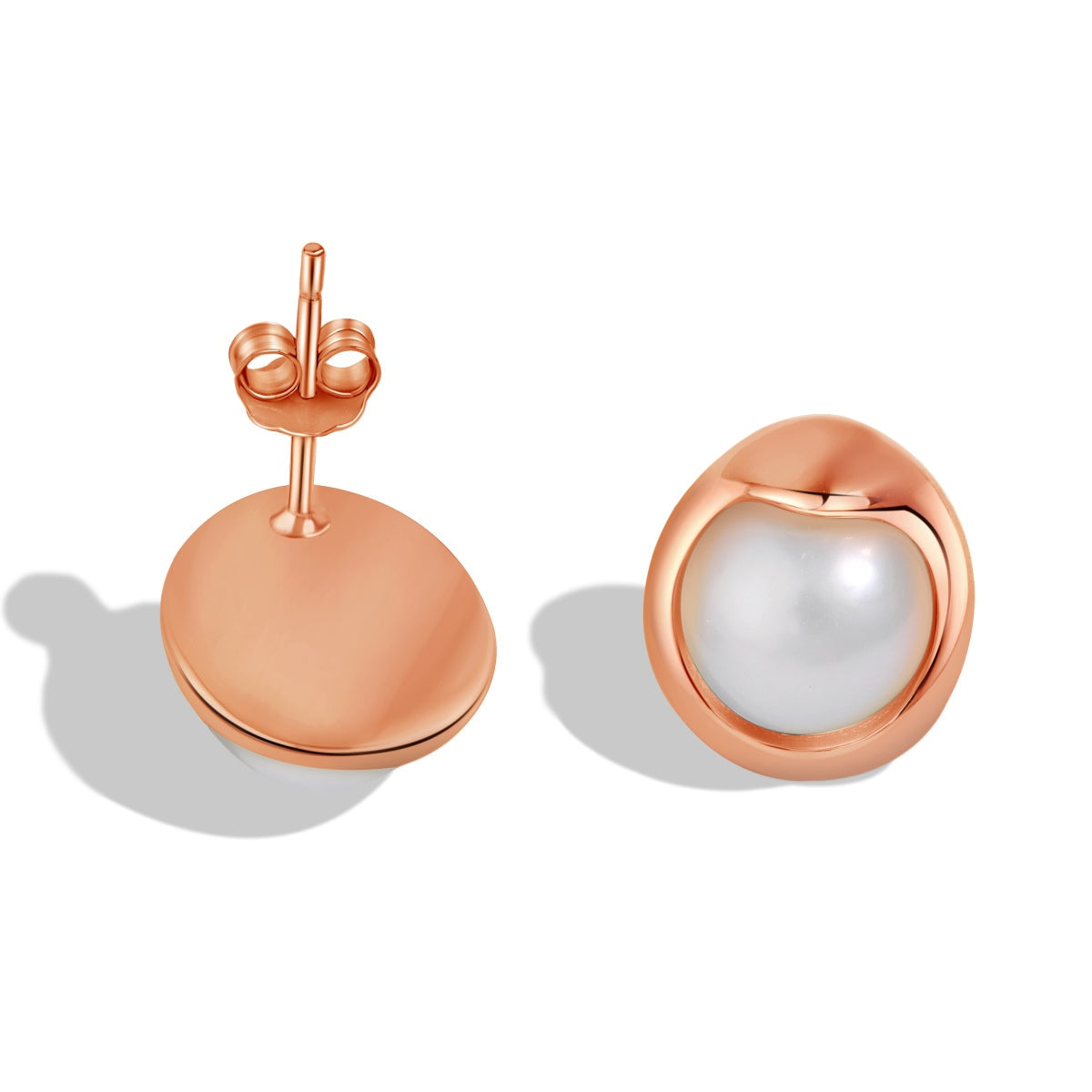 [Echo Fine ]Dainty Bread Pearl Earrings