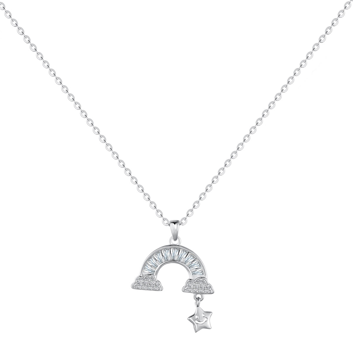 [Echo Fine ]Unique Rainbow Star Necklace