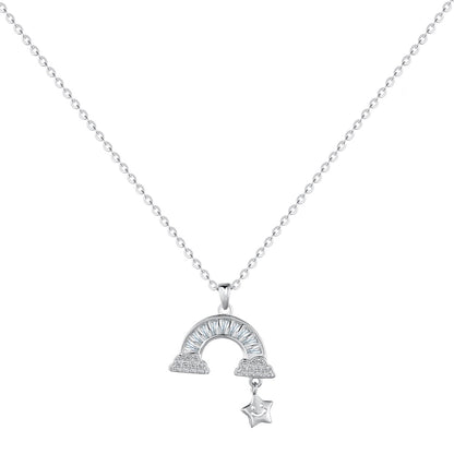 [Echo Fine ]Unique Rainbow Star Necklace