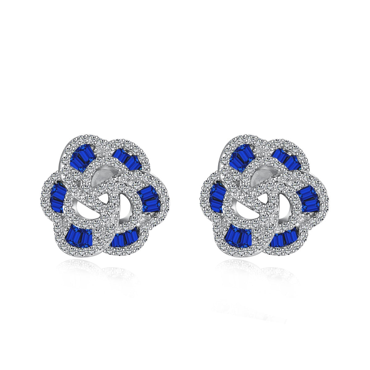 [Echo Fine ]Exquisite Flower Shape Daily Earrings