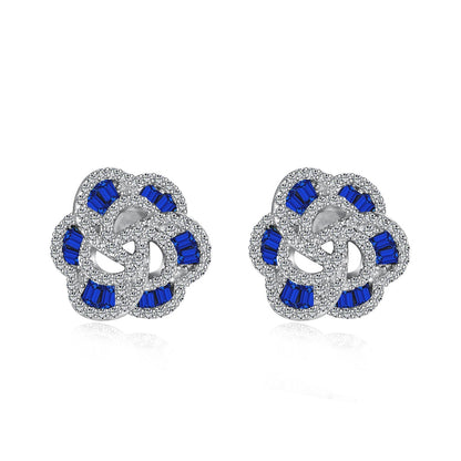 [Echo Fine ]Exquisite Flower Shape Daily Earrings