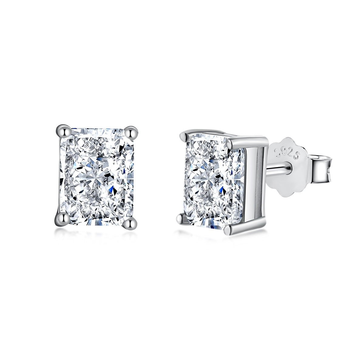 [Echo Fine ]Radiant Luxurious Princess Cut Daily Earrings