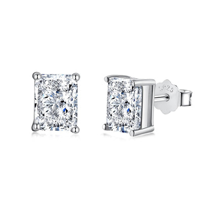 [Echo Fine ]Radiant Luxurious Princess Cut Daily Earrings