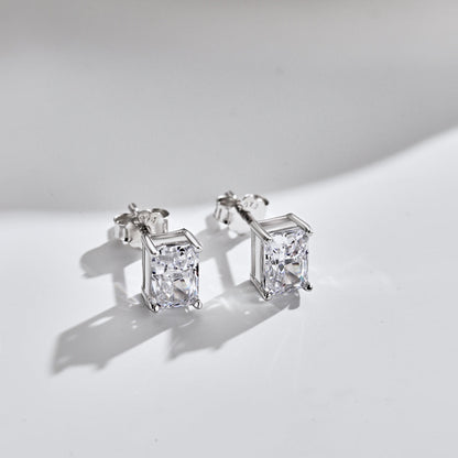 [Echo Fine ]Radiant Luxurious Princess Cut Daily Earrings