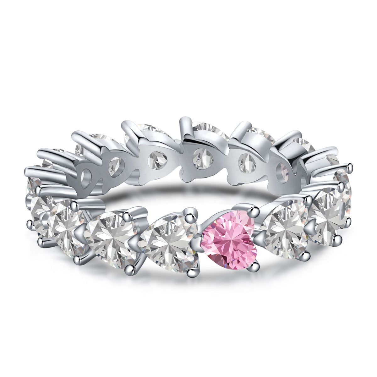 [Echo Fine ]0.25 Carat Radiant Romance Heart Cut Lover Ring