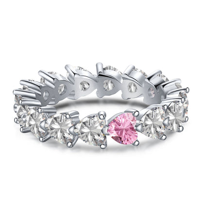 [Echo Fine ]0.25 Carat Radiant Romance Heart Cut Lover Ring