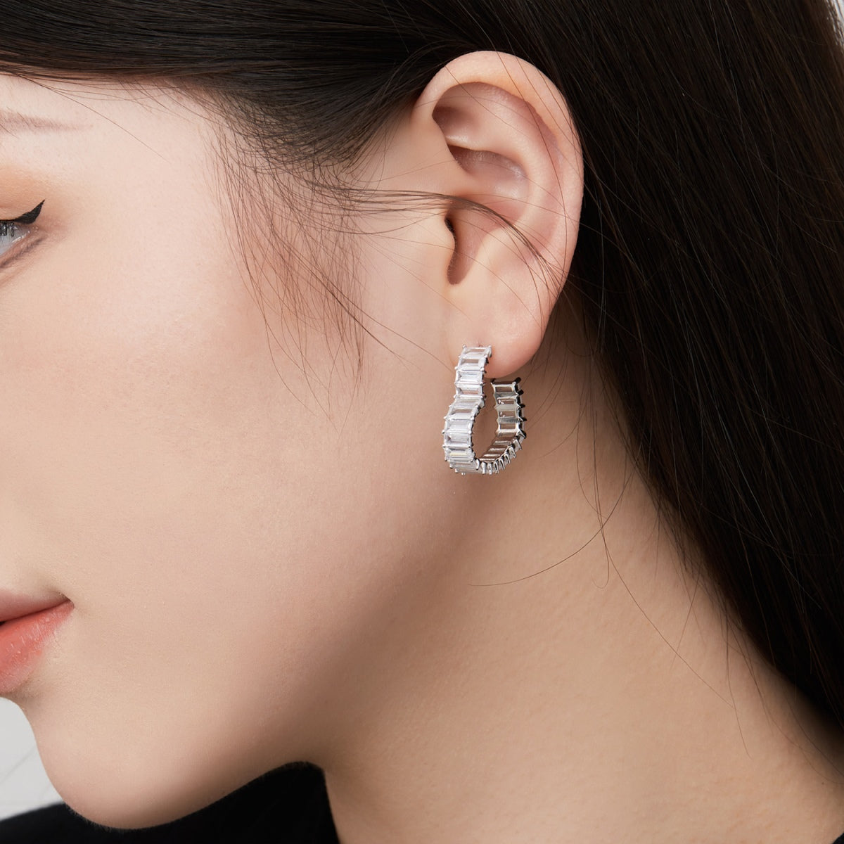 [Echo Fine ]Radiant Heart Cutout Earrings