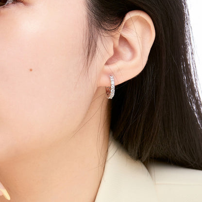 [Echo Fine ]Radiant Colorful Round Cut Earrings