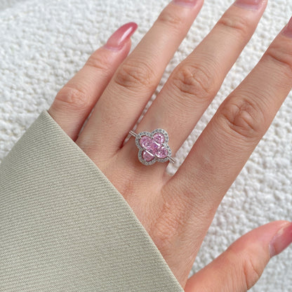 [Echo Fine ]Luxurious Eternity Flower Shape Banquet Ring
