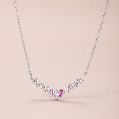[Echo Fine ]Dazzling Rainbow Necklace