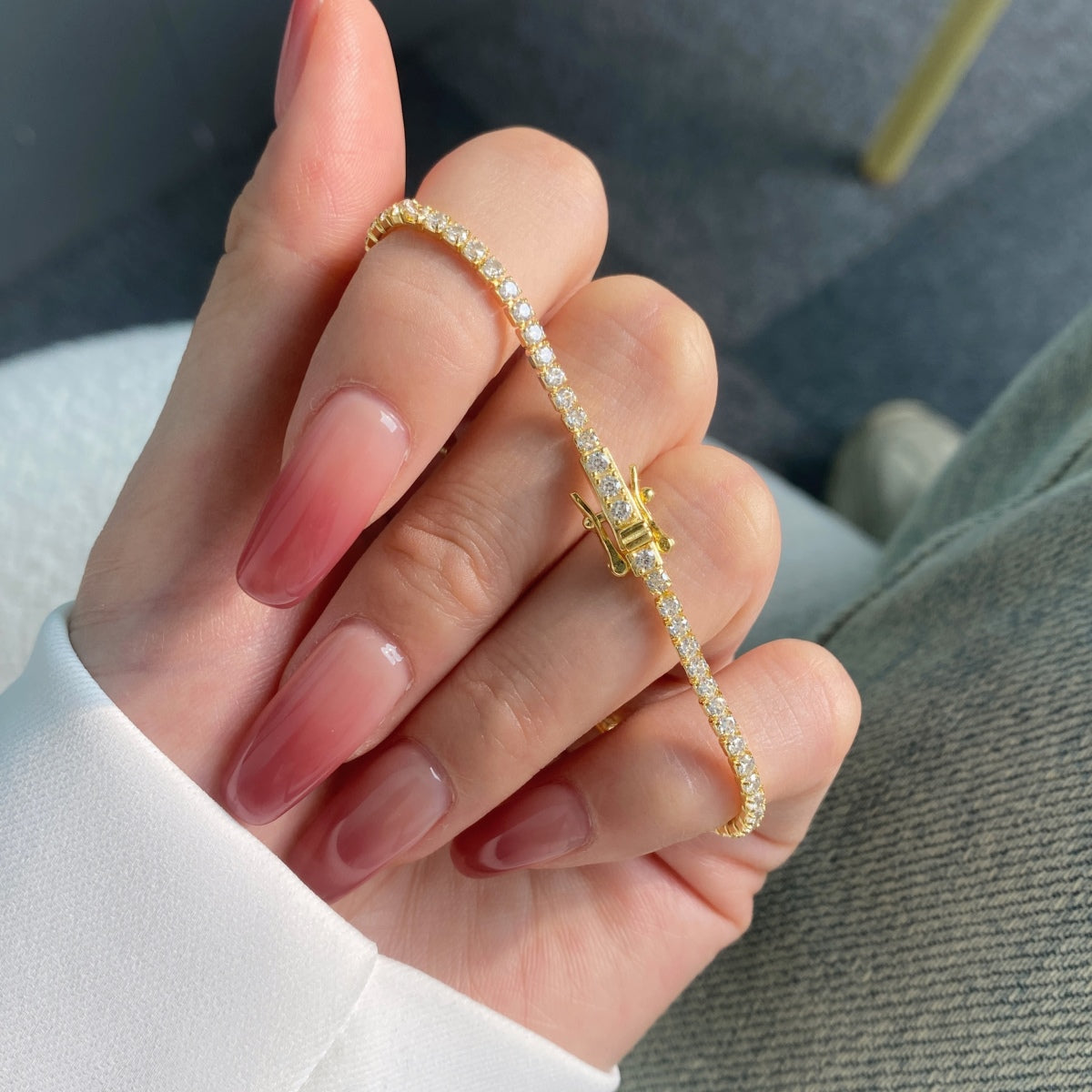 [Echo Fine ]Radiant Colorful Round Cut Party Bracelet