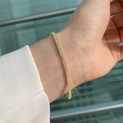 [Echo Fine ]Radiant Colorful Round Cut Party Bracelet