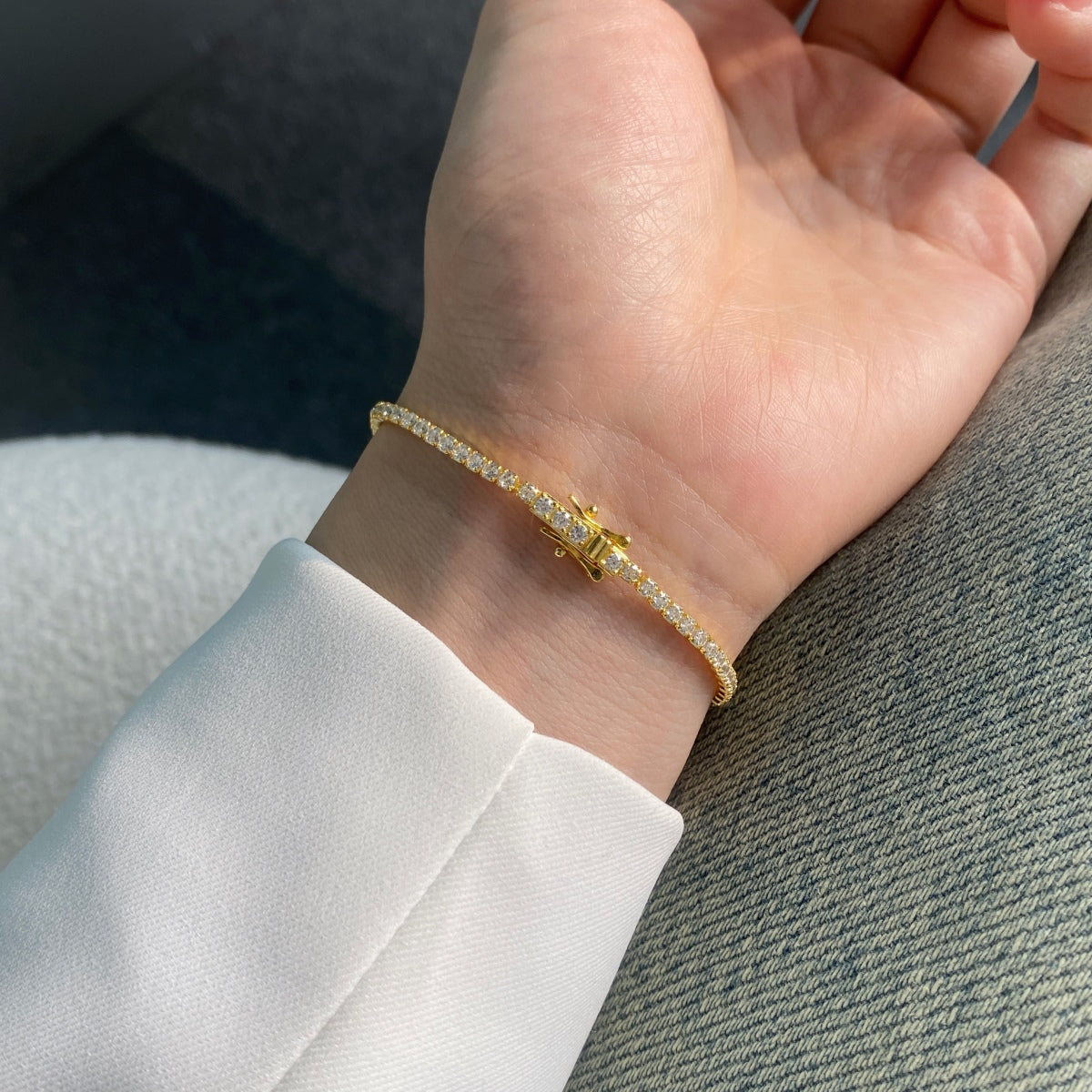 [Echo Fine ]Radiant Colorful Round Cut Party Bracelet