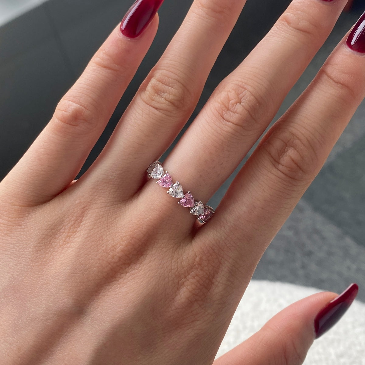 [Echo Fine ]0.25 Carat Radiant Romance Heart Cut Lover Ring