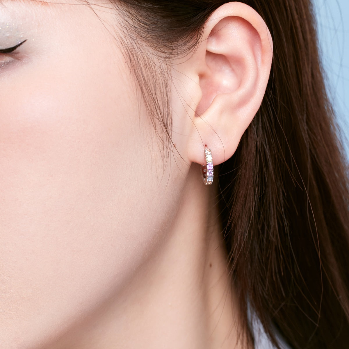 [Echo Fine ]Radiant Colorful Round Cut Earrings