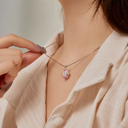 [Echo Fine ]Charming Flower Colorful Necklace