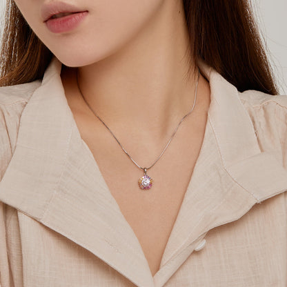 [Echo Fine ]Charming Flower Colorful Necklace