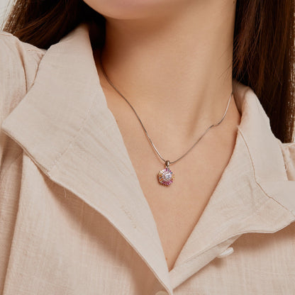 [Echo Fine ]Charming Flower Colorful Necklace