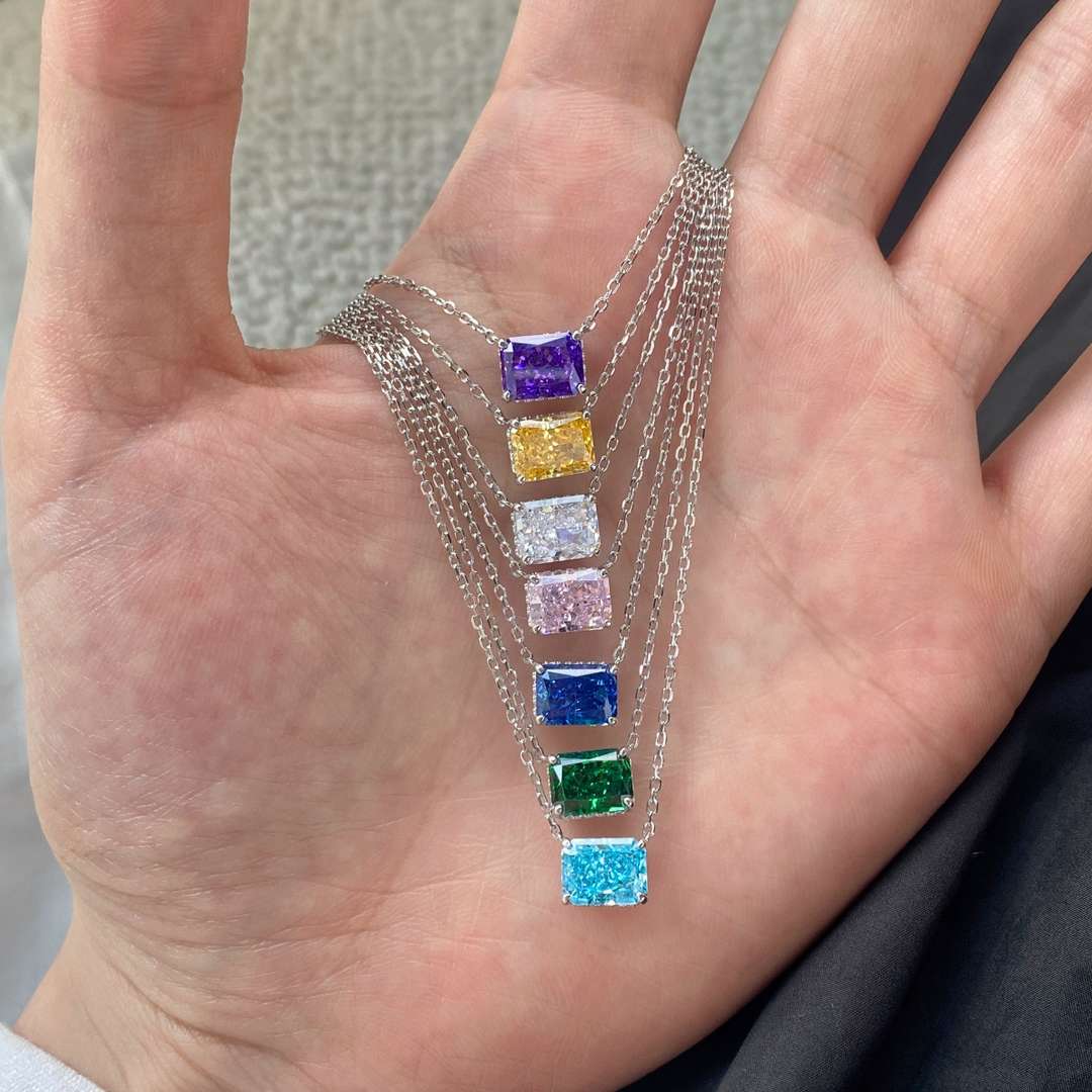 [Echo Fine ]Luxurious Square Shape Colorful Necalack