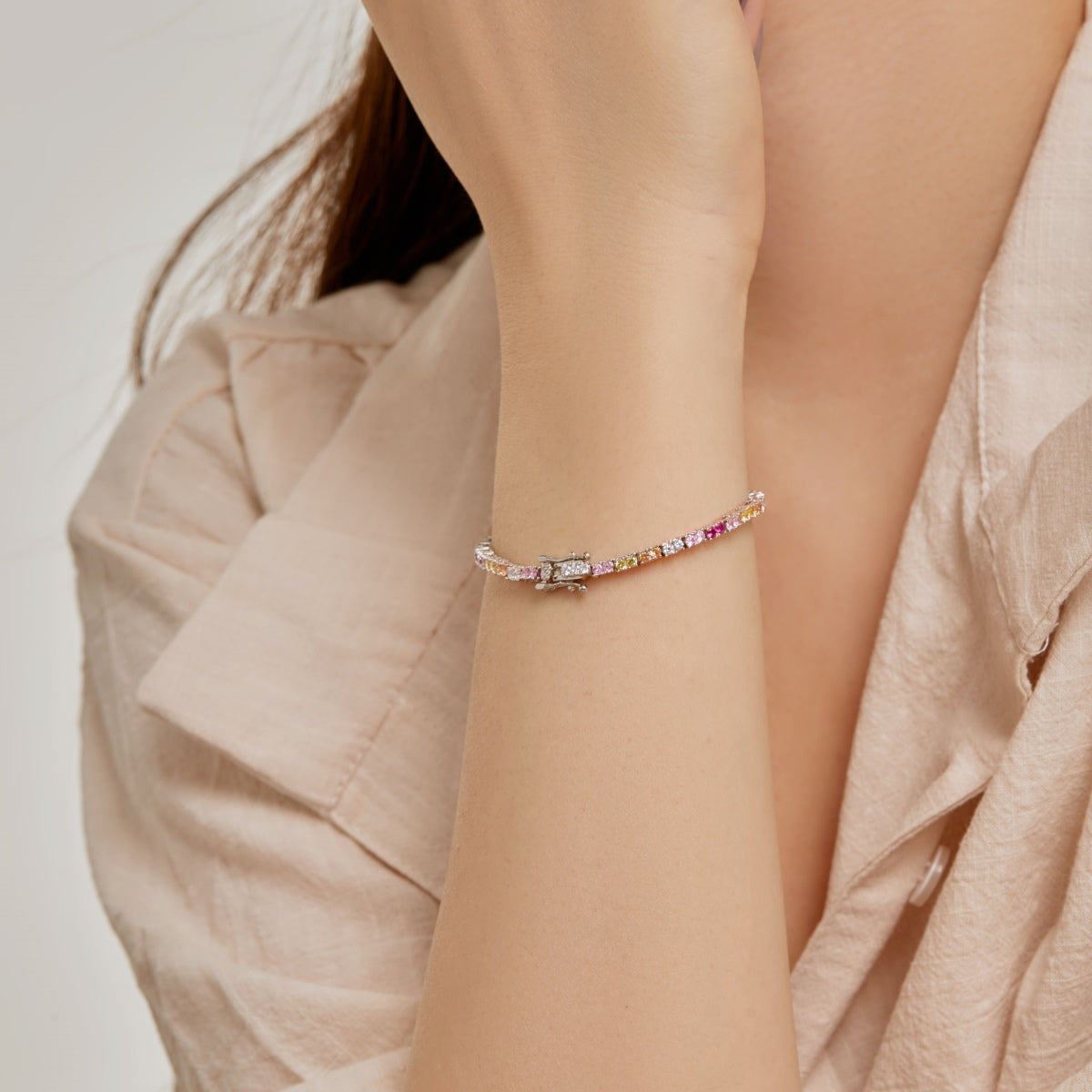 [Echo Fine ]Delicate Romantic Heart Shape Lover Bracelet