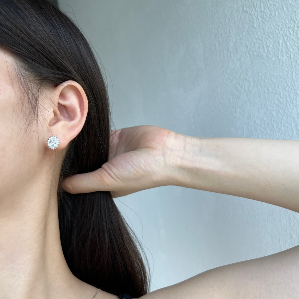 [Echo Fine ]Delicate Radiant Oval Cut Daily Earrings