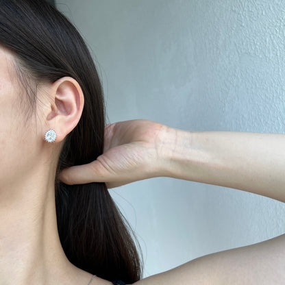 [Echo Fine ]Delicate Radiant Oval Cut Daily Earrings