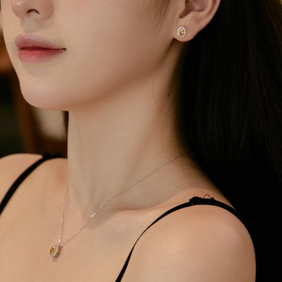 [Echo Fine ]Delicate Unique Oval Cut Daily Earrings