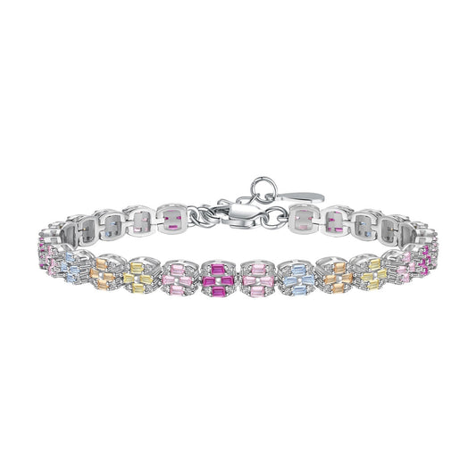 [Echo Fine ]Delicate Colorful Emerald Cut Daily Bracelet