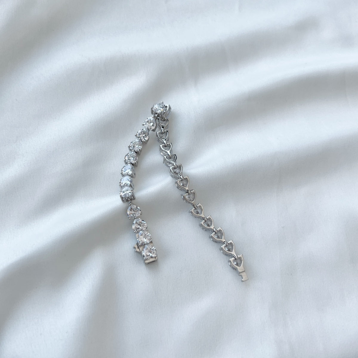 [Echo Fine ]0.75 Carat Elegant Romantic Heart Shape Lover Bracelet