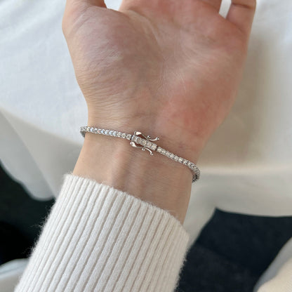 [Echo Fine ]Dazzling Exquisite Round Cut Daily Bracelet