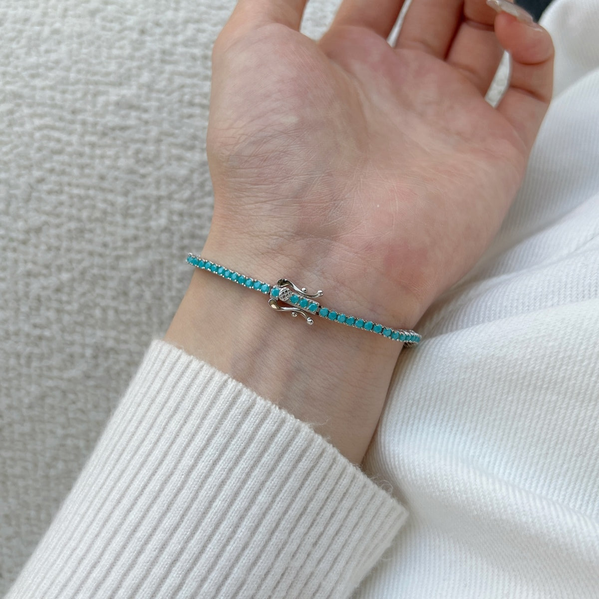 [Echo Fine ]Dazzling Exquisite Round Cut Daily Bracelet
