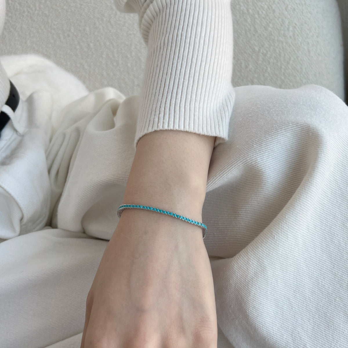 [Echo Fine ]Dazzling Exquisite Round Cut Daily Bracelet
