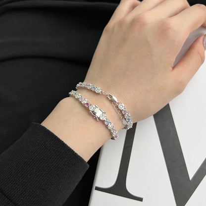 [Echo Fine ]Dazzling Radiant Multi Cut Daily Bracelet