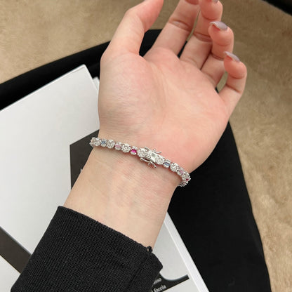 [Echo Fine ]Dazzling Radiant Multi Cut Daily Bracelet