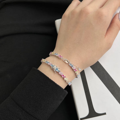 [Echo Fine ]Ornate Sparkling Multi Cut Party Bracelet
