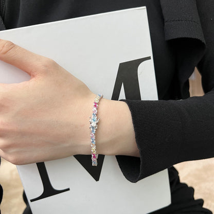 [Echo Fine ]Ornate Sparkling Multi Cut Party Bracelet