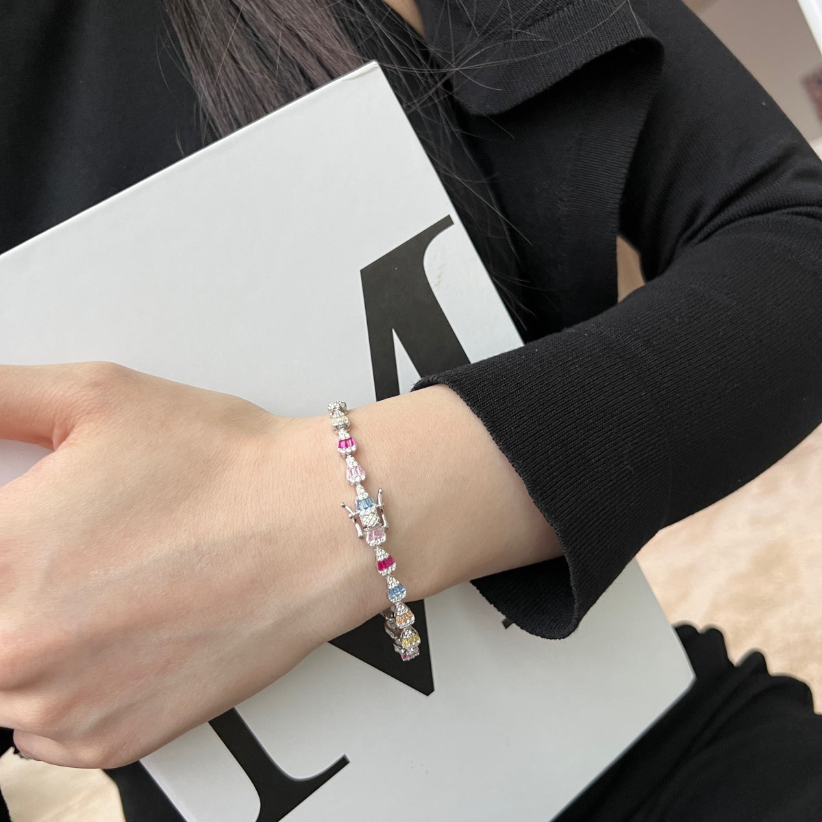 [Echo Fine ]Radiant Water Drop Shape Daily Bracelet