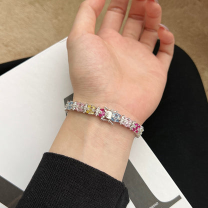 [Echo Fine ]Delicate Colorful Multi Cut Party Bracelet
