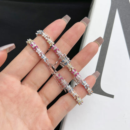 [Echo Fine ]Radiant Colorful Emerald Cut Party Bracelet