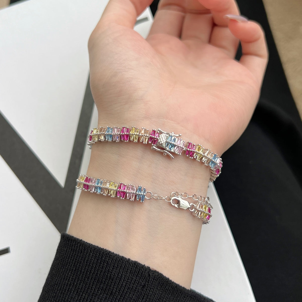 [Echo Fine ]Sparkling Exquisite Multi Cut Party Bracelet