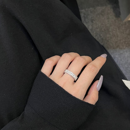 [Echo Fine ]Splashy Ornate Emerald Cut Cocktail Ring