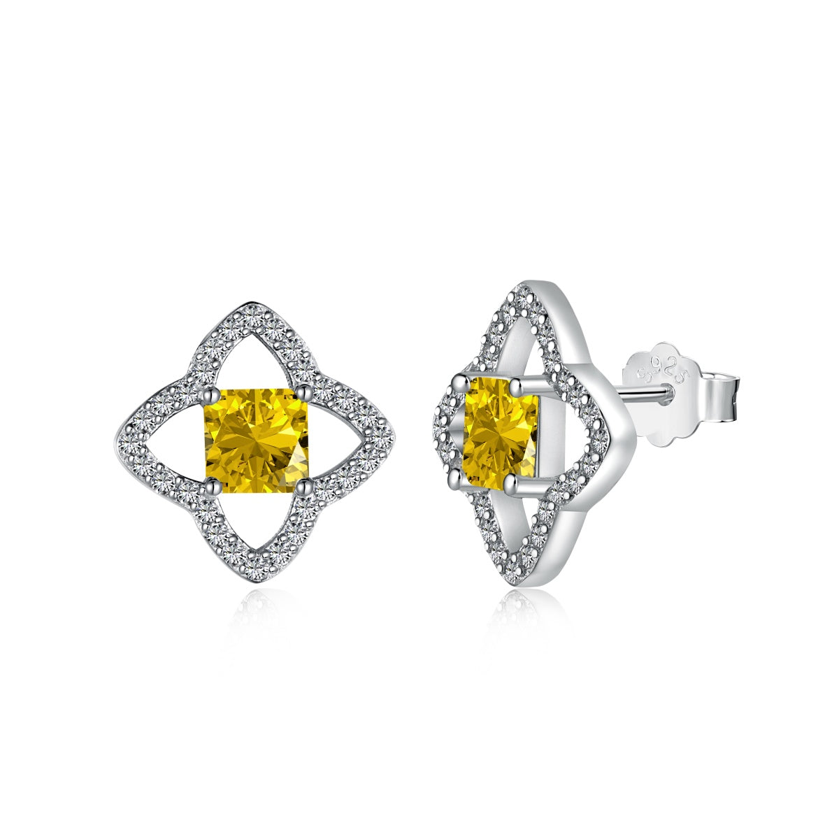 [Echo Fine ]Elegant Star Shape Princess Cut Daily Earrings